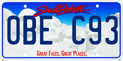 SD license plate 0BEC93