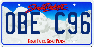 SD license plate 0BEC96