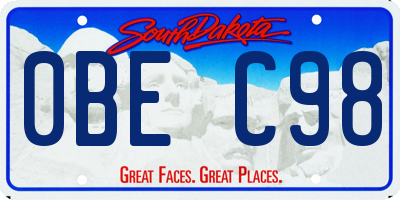 SD license plate 0BEC98
