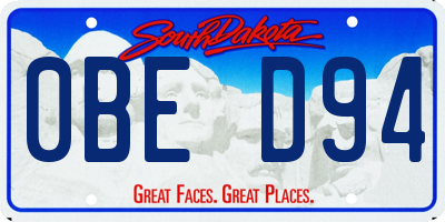 SD license plate 0BED94