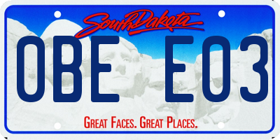 SD license plate 0BEE03