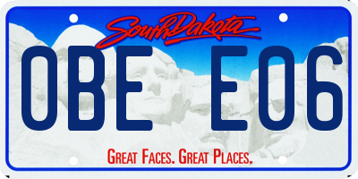 SD license plate 0BEE06