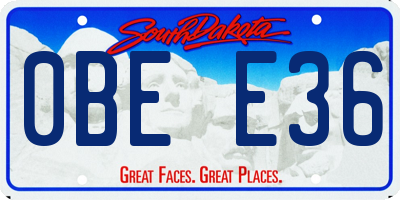 SD license plate 0BEE36