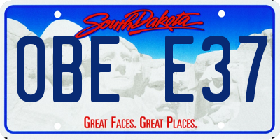 SD license plate 0BEE37