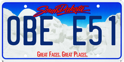 SD license plate 0BEE51
