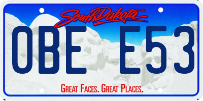 SD license plate 0BEE53