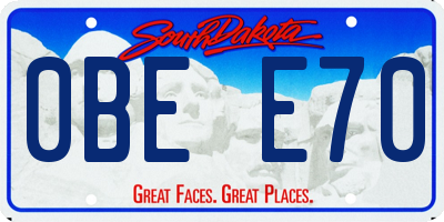 SD license plate 0BEE70