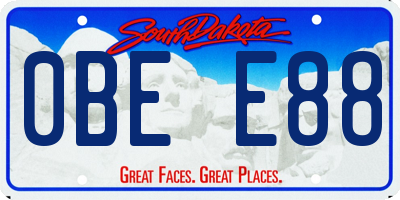 SD license plate 0BEE88