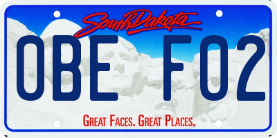 SD license plate 0BEF02