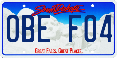 SD license plate 0BEF04