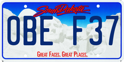 SD license plate 0BEF37
