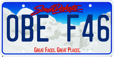 SD license plate 0BEF46