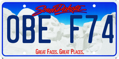 SD license plate 0BEF74