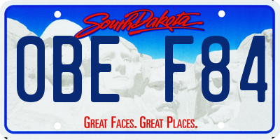 SD license plate 0BEF84