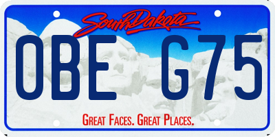 SD license plate 0BEG75