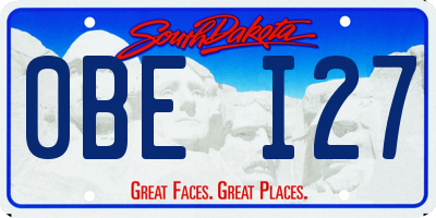 SD license plate 0BEI27