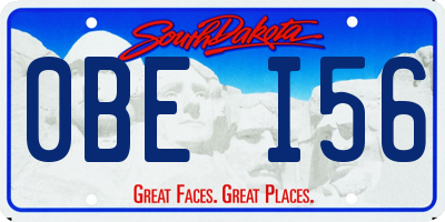 SD license plate 0BEI56