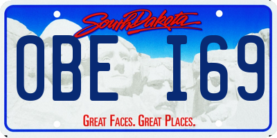 SD license plate 0BEI69