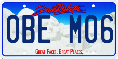 SD license plate 0BEM06
