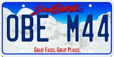 SD license plate 0BEM44