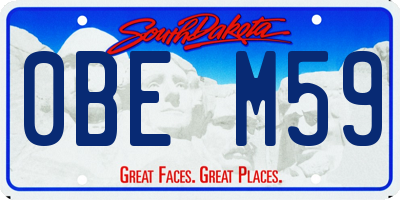 SD license plate 0BEM59