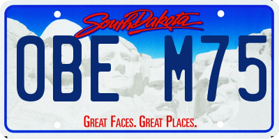 SD license plate 0BEM75