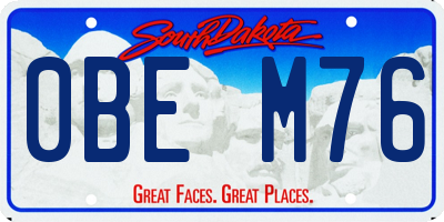 SD license plate 0BEM76