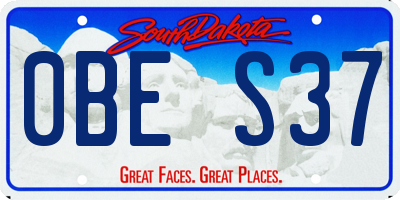 SD license plate 0BES37