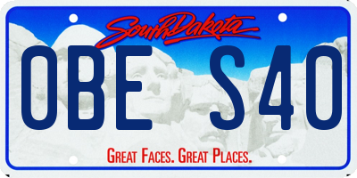 SD license plate 0BES40