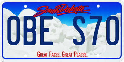 SD license plate 0BES70