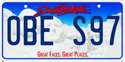 SD license plate 0BES97