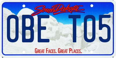 SD license plate 0BET05
