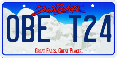 SD license plate 0BET24