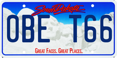 SD license plate 0BET66