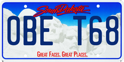 SD license plate 0BET68