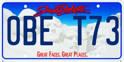 SD license plate 0BET73