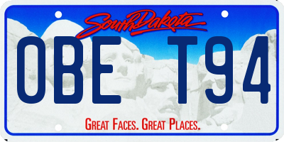 SD license plate 0BET94