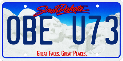 SD license plate 0BEU73