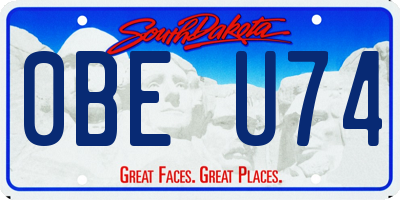 SD license plate 0BEU74
