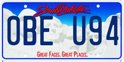 SD license plate 0BEU94