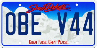 SD license plate 0BEV44