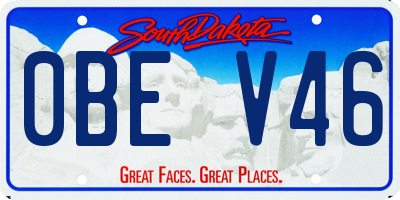 SD license plate 0BEV46