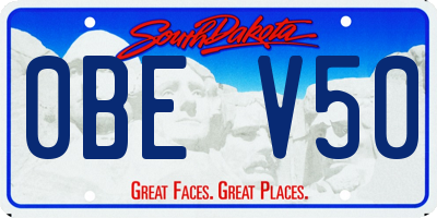 SD license plate 0BEV50
