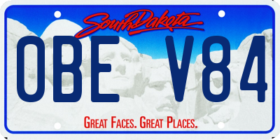 SD license plate 0BEV84