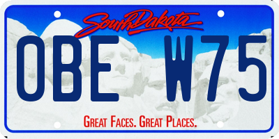SD license plate 0BEW75