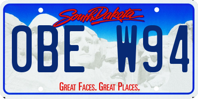 SD license plate 0BEW94