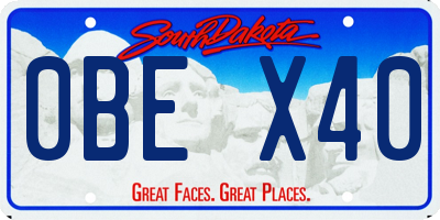 SD license plate 0BEX40