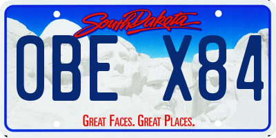 SD license plate 0BEX84