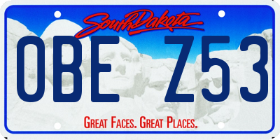 SD license plate 0BEZ53