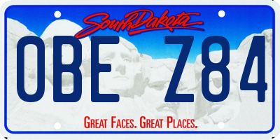 SD license plate 0BEZ84